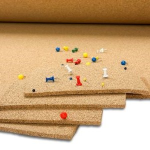 Cork bulletin board for home and office notice